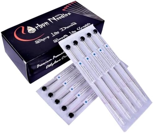 Carbon Needle Stainless Steel Tattoo Needle- 3RL (Pack of 50pcs)