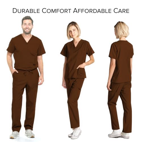 Image of Dagacci Scrubs Medical Uniform Women and Men Scrubs Shirts and Tops