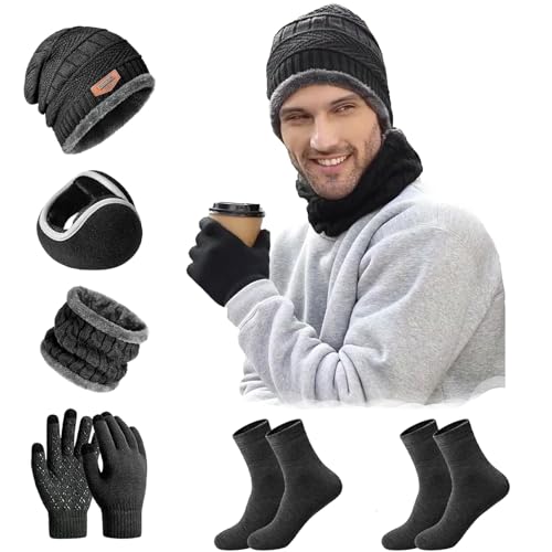 Set de bufanda, gorro y guantes para Hombre marca NEOROSVIKA
