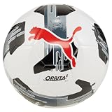 Puma, Balón de Fútbol Puma Orbita 6 MS, Unisex, Blanco y Negro, Talla 5