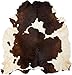 Brindle Cowhide Rug Cow Hide Skin Leather Area Rug on SALE: XL
