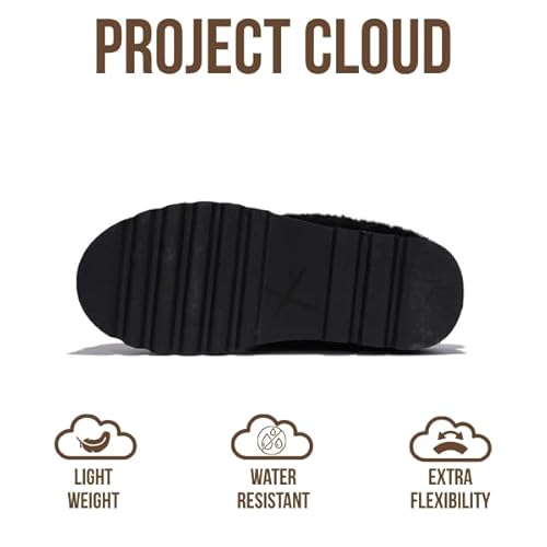 image for Project Cloud 100% Genuine Suede Leather Ankle Boots for Women - Anti-