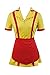 Manfis 2 Broke Girls Kostüm Kellnerin Kleid Mini Gelb S