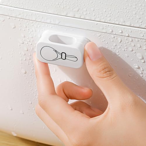 ご飯しゃもじホルダー,スプーン収納スタンド | 炊飯器用ライススプーン収納ラック、マグネット開閉式スプーン収納ラック、炊飯器用ライススコップ収納ラック、キッチンポット用ライススプーン収納ラックマグネット式 調理器具 収納ラック キッチン アパート レストラ