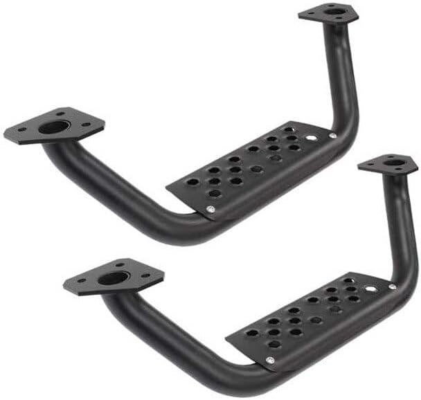 Technical Precision Replacement for Ford F-350 Super Duty with A Super CAB Year 2014 Textured Black Steel 4 INCH Drop Down Side Step KIT