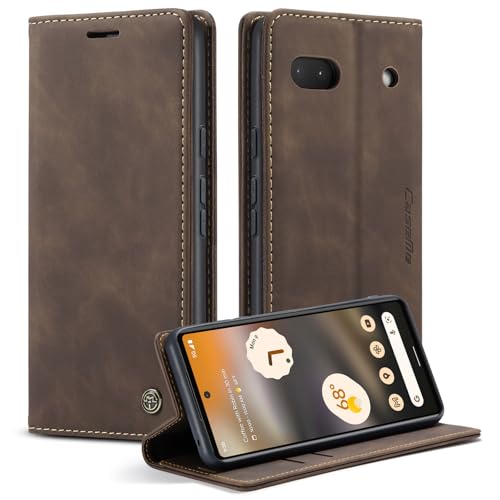 Monweicz Handyhülle Premium Lederhülle Klappbar Flip Case Tasche Magnet Kartenfach Standfunktion Klapphülle Schutzhülle