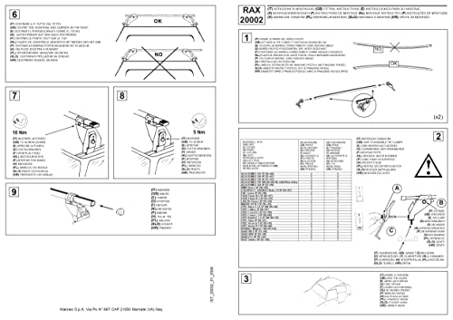Support pour barres de toit point spécial k02820002 cam type