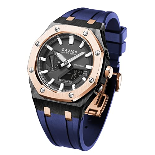 Kit GA2100 boîtier métal 316L et bracelet silicone pour mod de montre luxe