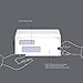 Amazon Basics #9 Self-Seal Envelopes with Peel and Seal, Double Window, Security Tinted, 500-Pack, 1 X 3.88 X 8.8 inch, White