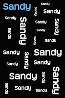 My Name Journal - Sandy: Personalized, College Ruled, Writing Journal, 110 pages, 6"x9" 1720482527 Book Cover