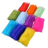 Laojbaba Juggling Scarves for Kids,30PCS Square Dance Scarf Magic Tricks Performance Props...