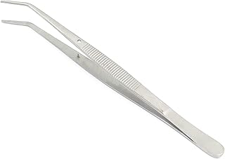 AA PRO Dental Cotton TWEEZER College FOIL FORCEP Serrated Angled Beak Dressing Instruments A+ Quality