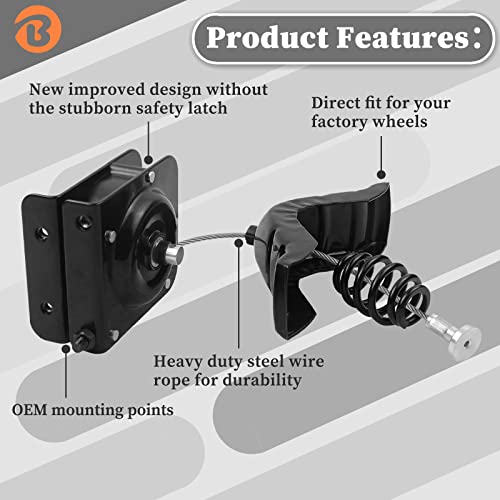 Bicos 924-541 52058707 Spare Tire Winch Hoist Spare Winch Carrier Compatible with 1994-2002 Ram 1500 2500 3500 Track