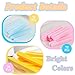 240 Pcs Compressed Facial Sponge,Professional Makeup Removal Sponge,Round Face Cleaning Sponge for Spa,Exfoliating,Face Wash(Yellow,Pink,Blue)