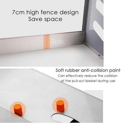 Pull Down Spice Rack - Sliding Cabinet Organizer for Seasoning Bottles, 15kg Load Capacity, Perfect for Kitchen Cupboards & Café Use, Space-Saving Storage Solution