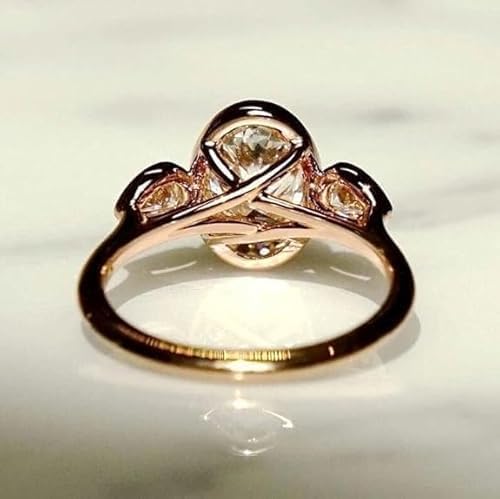 Shankar Jewels 4.00Ct Oval Cut Real Moissanite Bezel Set Woman's Engagement Ring 14K Yellow Gold Finish 925 Sterling Silver