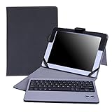 HDE iPad 2 Keyboard Case Wireless Bluetooth Leather Folio Cover Folding Stand for Apple iPad 2 3 4 (Black)