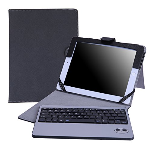 HDE Keyboard Case for iPad 2 - Wireless Bluetooth Leather Folio Cover Folding Stand for Apple iPad 2 3 4 (Black)