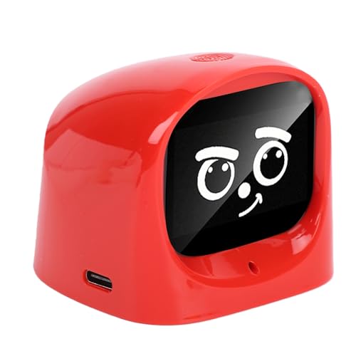 Focket AI Car Robot Smart Dashboard Companion, Emotional Expression Automotive Interior Decoration Gift, Connected Chat Robot for Kids - Desktop Toy with Real Time Vehicle (Red) - Image 3