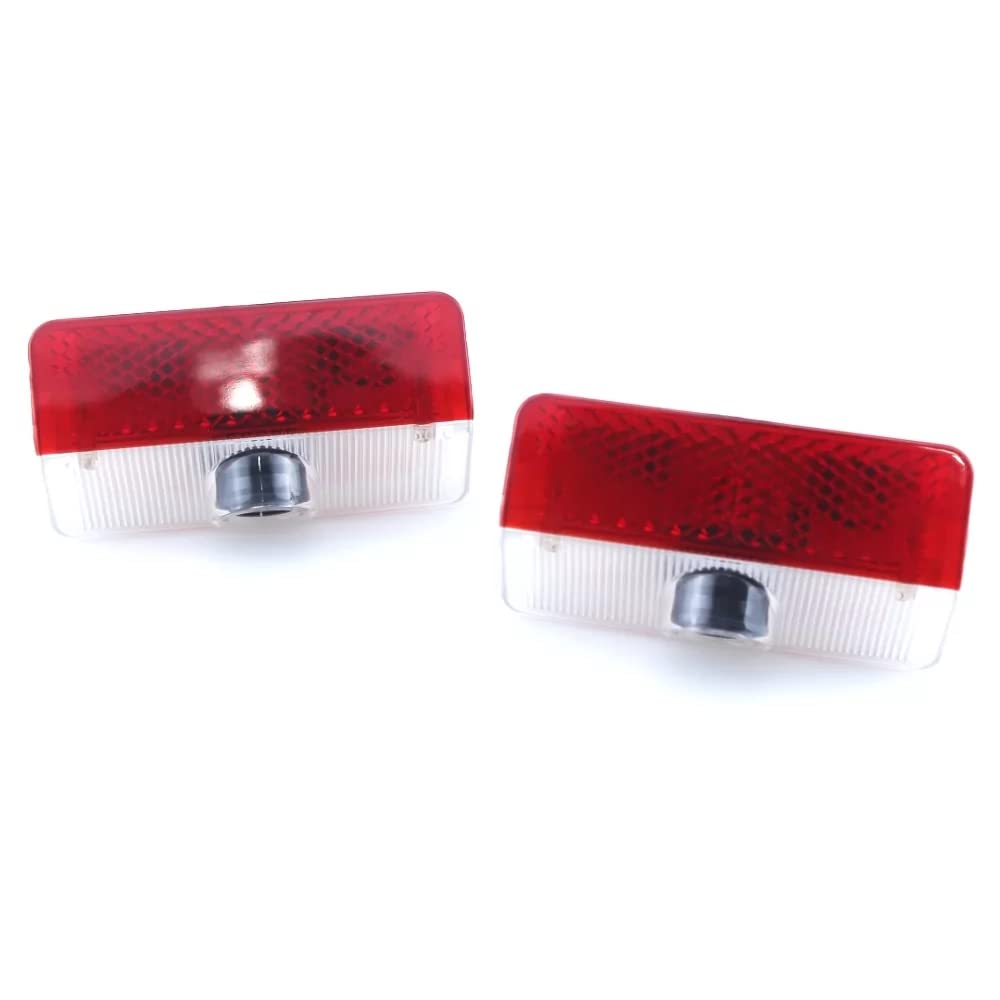 Lot de 2 éclairages LED pour portière de voiture - Avec logo - Projecteur de bienvenue - Lentille en verre compatible avec GLK (normal)
