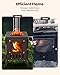YRenZ Upgraded Portable Wood Stove for Camping, Compact Tent Stove with Large Firebox, High Airtightness for Outdoor Cooking & Heating
