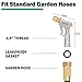 AUTOMAN Garden Hose Nozzle Sprayer - High Pressure 100% Metal Water Spray Nozzle With 4 Patterns - Heavy Duty for Watering Plants, Lawns, Washing Cars & Pets
