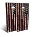 Full Color Rustic Wood American Flag Cornhole Board Set