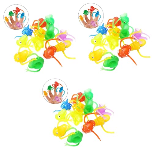 Toyvian Brinquedo 30 Pçs Bolsa Infantil Estilo De Mão Crianças Animais Fantoches Dedo Complicado Enc