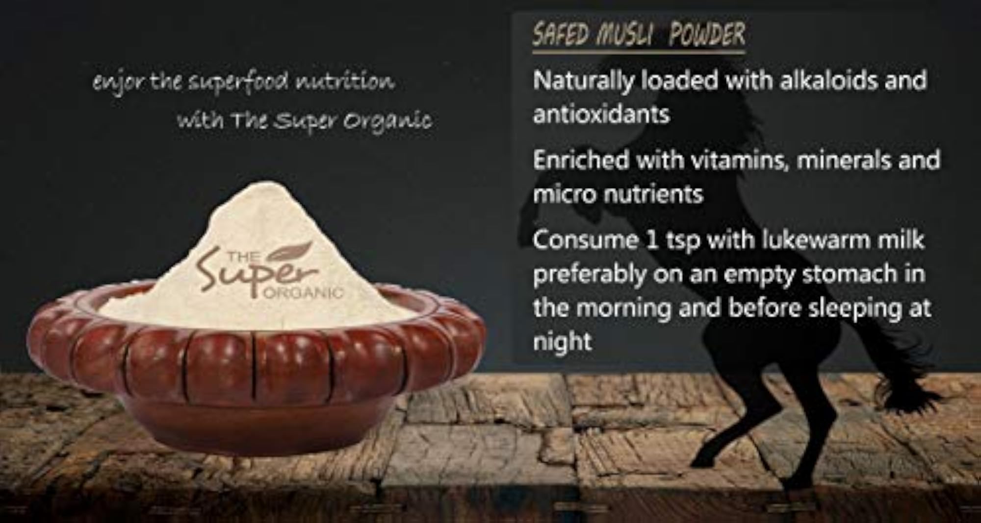 Organic Safed Musli Powder Pack of 2, 100 gm Each