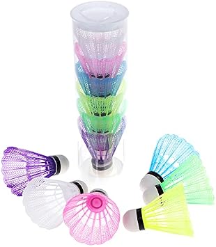 6pcs Colorful Badminton Balls Portable Shuttlecocks Products Sport Training Train Outdoor Supplies