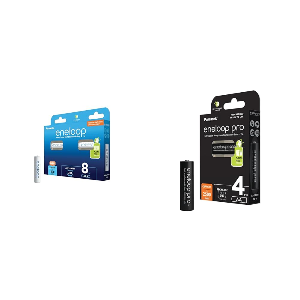 eneloop, AAA/Micro NI-MH Akku, 8er-Pack & pro, AA/Mignon NI-MH Akku, 4er-Pack