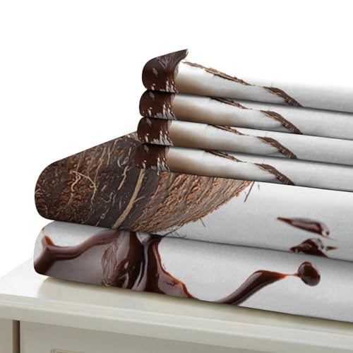 Housse de couette microfibre ultra douce parure de lit 3D 135x200
