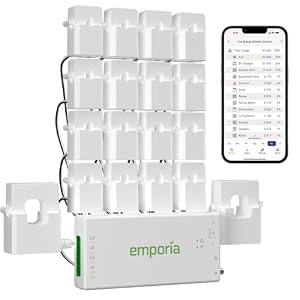 Emporia Vue 3 Home Energy Monitor – Smart Home Automation Module and Real Time Electricity Usage Monitor, Power Consumption Meter, Solar and Net Metering for UL Certified Safe Energy Monitoring