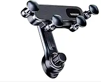 Suporte Celular Veicular Universal Premium para Saída de Ar; Rotação 360°, Simples Instalação, Antiderrapante, Compatível com GPS, Viagem, Chamadas, Aplicativos