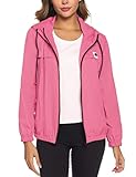 【Ocasión】 Esta chaqueta deportiva mujer es una buena opción para las cuatro estaciones, adecuada para caminatas, campamentos, carreras y otras actividades. También es un cortavientos más de uso cotidiano, apto para combinar con jeans, leggings, etc.