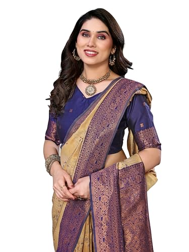 Image of Avantika Fashion Women's Kanjivaram Style Soft Silk Banarasi Sarees With Blouse Piece For Women
