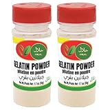 Halal Gelatin Powder, Unflavored, Beef Gelatin, 50g each. (Pack of 2)