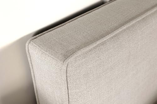Coaster Home Furnishings - Kosmo - Pine Wood - Upholstered Panel Headboard with Self-Welt Details, Foam Padding and Transitional Style - Bedroom - Eastern/California King Size - Sand - 315993K - Thumbnail 6