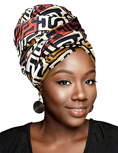 HOMELEX Turban en jersey extensible pour femme, Rd-1, taille unique