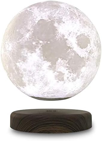 LEVILUNA 7.1''/18cm 3D Magnetic Levitate Moon lamp, Zeegine maglev Moon Light, Seamless & Wireless Charging, Magic Floating Night Light, Creative Gifts, Best Business Gift
