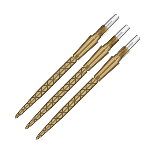 Target Darts Swiss Point Storm Diamond Dart Points (3-Pack Tips) 35mm Gold SP – Change Dart Point, Professional Dart Accessories