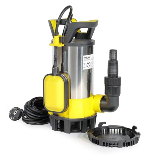 Wiltec Pompe à eau immergée 3 en 1 1100 W
