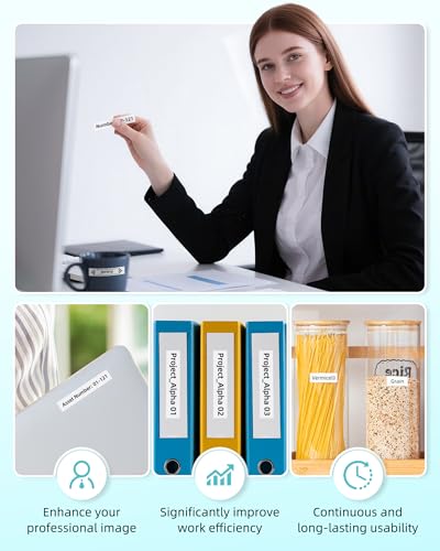 Tze-231 Label Tape Cassette 12mm 0.47 White Schriftband kompatibel mit Brother P-touch Bänder 12mm Weiß Tze Tz231 Laminated Tape für Brother Beschriftungsgerät P touch E110 H100 H105 H107B D410 D210