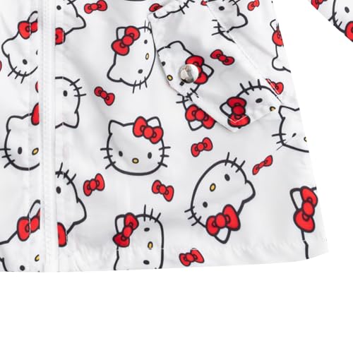Hello Kitty Sanrio Girls Hooded Windbreaker Jacket with Ears for Toddler and Big Kids4