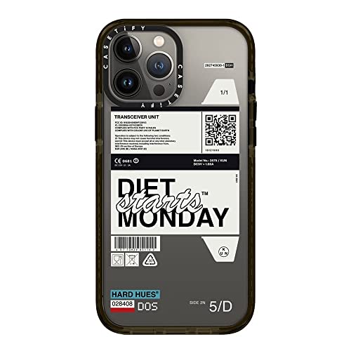 CASETiFY �C���p�N�g�P�[�X iPhone 13 Pro Max - Diet Starts Monday - �N���A �u���b�N