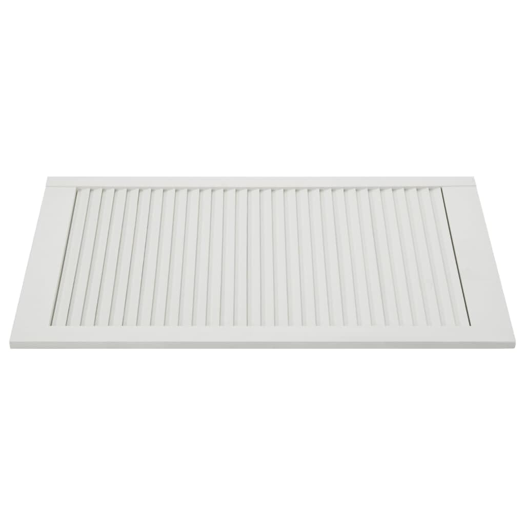 Bussandri Exclusive - Puerta de láminas de madera maciza de pino blanco, 99,3 x 49,4 cm