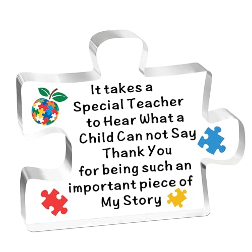Autism awareness gifts thank you gifts for autistic teacher therapist appreciation gift for autistic teacher christmas birthday gifts hear what a child can't say