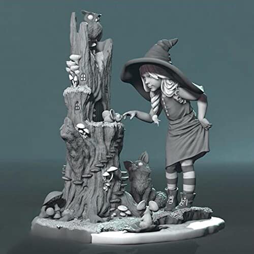 Figura de Resina Mujer Oficial Antigua 1:24 Kit Sin Pintar miniatura 2