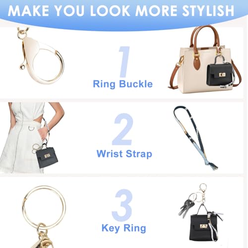 Image of SANNIDHI Bag Charm Mini Backpack Keychain for Women Small Pouch Coin Purse Headset Bag Key Ring for Woman Girls