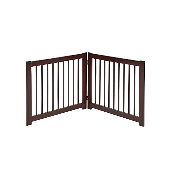 PRIMETIME PETZ 33237-E6 Extension Kit for 360 Configurable Walk Through Folding Pet Gate,Walnut,24"